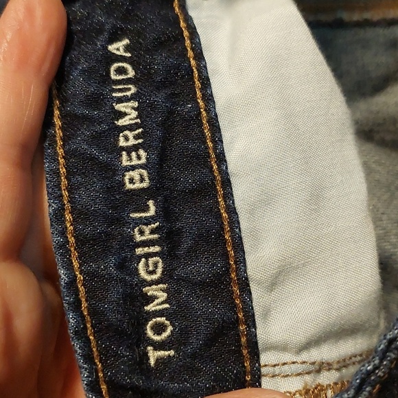 American Eagle Raw Distressed Hem Hi Rise Tom Girl Shorts Sz 6 Festival Summer - Picture 2 of 6